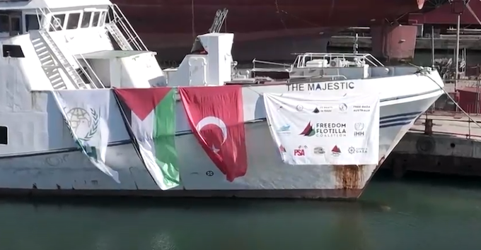The Majestic, one of the Freedom Flotilla Coalition ships