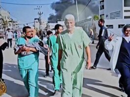 Doctors and medical staff, some rescuing babies, were ordered out of Gaza's Al-Awda Hospital