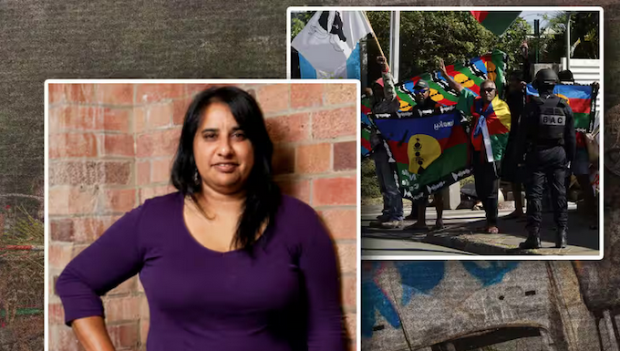 Author Angelina Hurley was caught up in the Kanak protests
