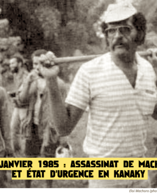 Media fuss over stranded tourists, but Kanaks face existential struggle Assassinated Kanak leader Éloi Machoro