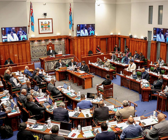Fiji Parliament . . . big salary increases for the President, Speaker, Ministers, Assistant Ministers, and MPs