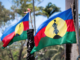 Flags of an independent Kanaky fly at a barricade near Nouméa