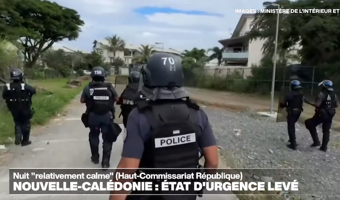 French mobile police patrol the turbulent streets of Nouméa