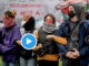 Masked pro-Palestinian student protesters in the United States