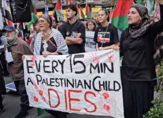 Fijians and Tongans were among the more than 1000 pro-Palestinian protesters in the heart of Auckland yesterday