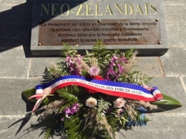 Zealand war memorial inaugurated in Boulouparis