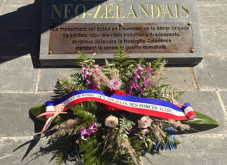 Zealand war memorial inaugurated in Boulouparis