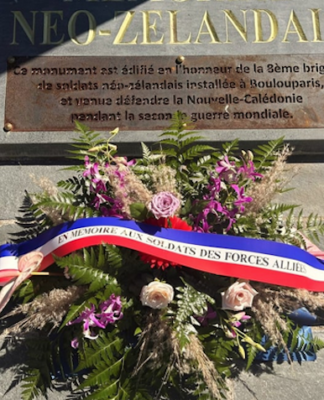New Caledonia marks Armistice Day with new NZ war memorial Zealand war memorial inaugurated in Boulouparis