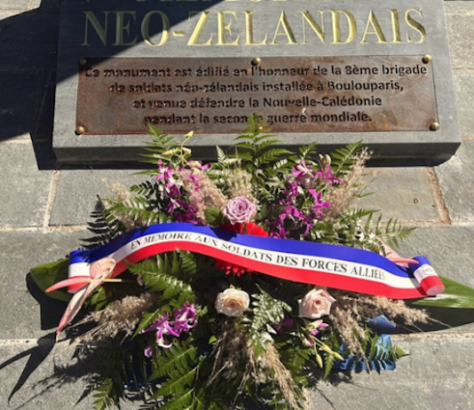 Zealand war memorial inaugurated in Boulouparis