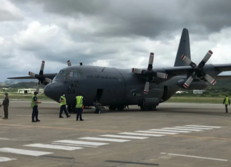 A NZ Defence Force operation begins to uplift New Zealand tourists and visitors stranded by the New Caledonia crisis