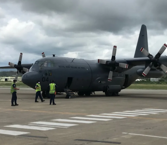 A NZ Defence Force operation begins to uplift New Zealand tourists and visitors stranded by the New Caledonia crisis