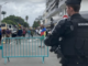 A gendarme on guard in Nouméa