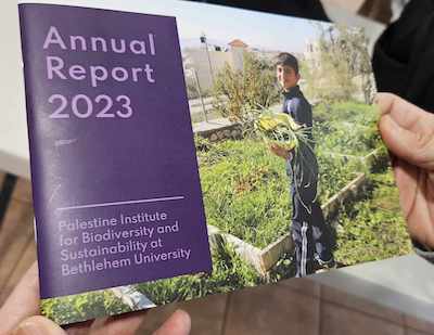The PIBS oasis as pictured on the front cover of the institute's latest annual report