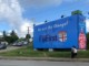 A FijiFirst hoarding during the 2022 general election
