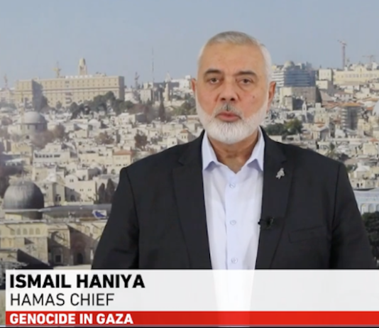 Hamas political bureau leader Ismail Haniyeh