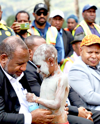 Little Ima and PM James Marape