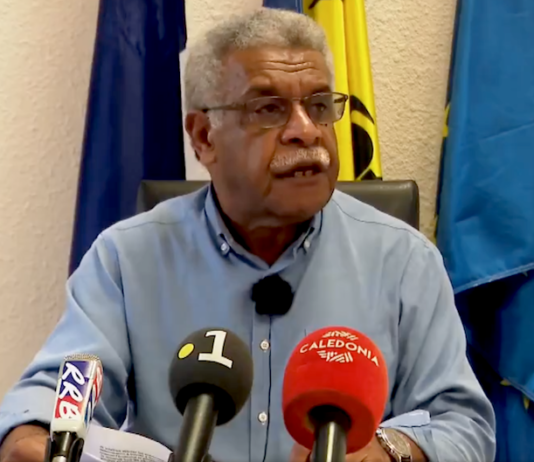 Kanaky New Caledonia's President Louis Mapou