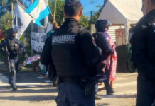 French police crackdown in Nouméa
