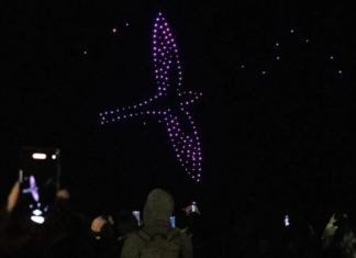 Thousands headed to the Rotorua lakefront to watch the Aronui Indigenous Arts Festival Matariki drone show