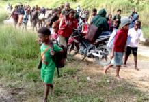 West Papuan civilians in Paniai forced to flee their homes