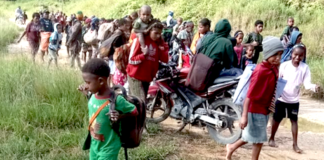 West Papuan civilians in Paniai forced to flee their homes