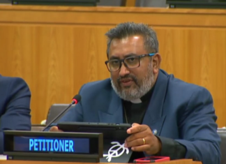 PCC's Reverend James Bhagwan at the UN