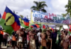 Hundreds of people took part in protest against French policy in Kanaky New Caledonia