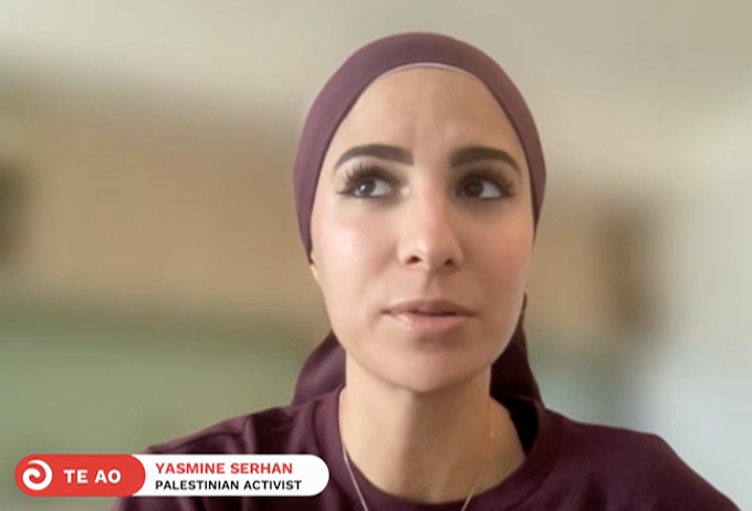 Palestinian activist Yasmine Serhan