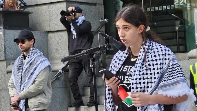 Lujain Al-Badry, 14, spoke of the latest Israeli massacres