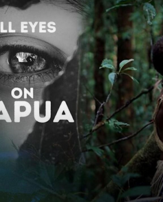 "All Eyes on Papua" . . . a campaign against Indonesian exploitation of Papuan rainforests