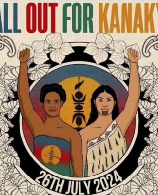 French President Macron yet to sign-off on Pacific leaders bid to visit Kanaky New Caledonia "All Out For Kanaky"