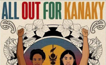 French President Macron yet to sign-off on Pacific leaders bid to visit Kanaky New Caledonia "All Out For Kanaky"