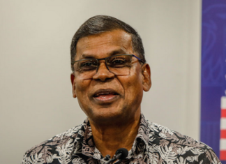 Fiji Deputy Prime Minister and co-editor of the new book Professor Biman Prasad