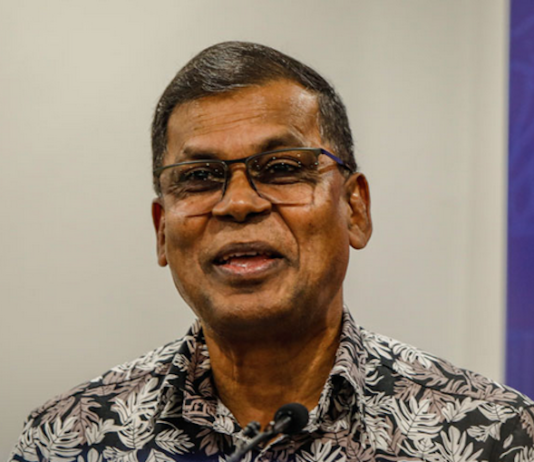Fiji Deputy Prime Minister and co-editor of the new book Professor Biman Prasad