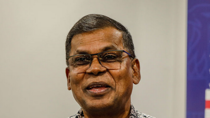 Fiji Deputy Prime Minister and co-editor of the new book Professor Biman Prasad