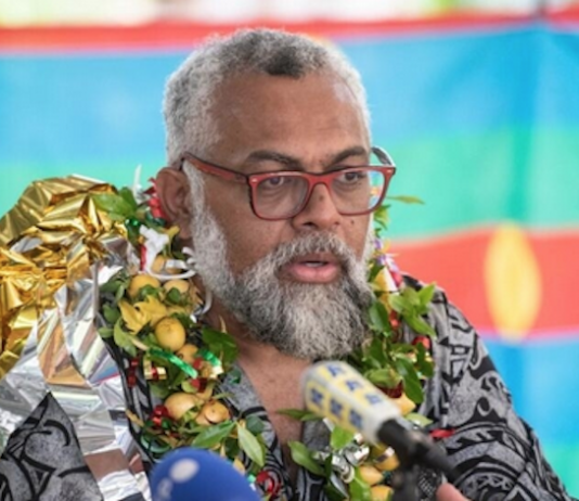 Kanak independence candidate Emmanuel Tjibaou