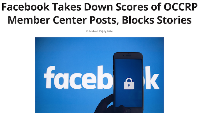 The Facebook ban on In-Depth Solomons reports