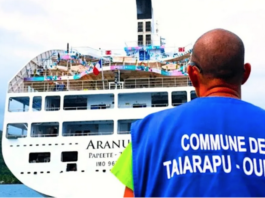 The Aranui, Tahiti's floating Olympic village and hotel for the surfing event