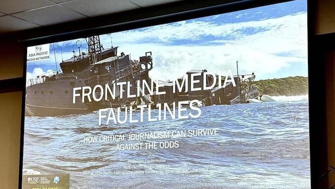 Challenges facing journalism - Dr David Robie's wide-ranging keynote address
