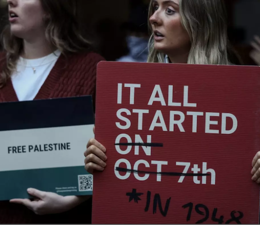 Pro-Palestinian students hold a sit-in at Melbourne University