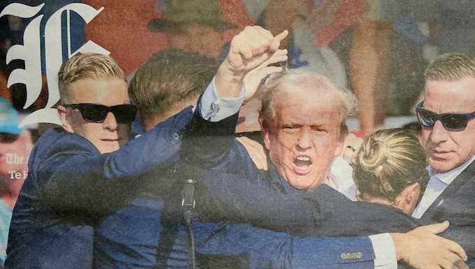 How the New Zealand Herald featured the assassination attempt on former President Donald