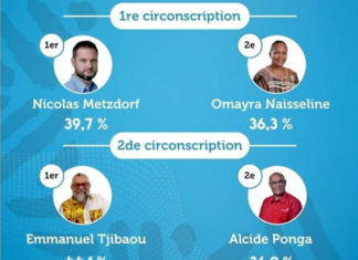 First round provisional results in New Caledonia in the French snap elections