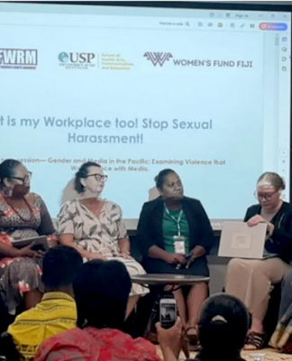 ‘Culture plays a big part’: Female journalists in Pacific face harassment and worse Panelists on the "Gender and Media in the Pacific" panel