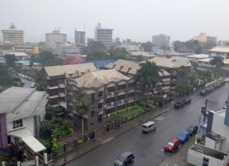 The atmosphere of the capital city of Suva in Fiji