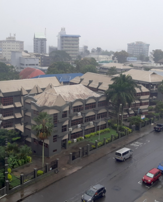 The atmosphere of the capital city of Suva in Fiji