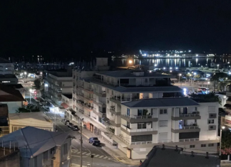 All quiet and empty on the Nouméa streets . . . curfew extended