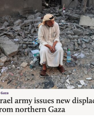 News headline of another Israeli operation to ethnically cleanse the Palestinians