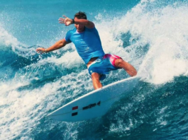 Tahitian surfer Kauli Vaast