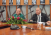 Pacific Islands Forum (PIF) Chair and Cook Islands Prime Minister Mark Brown (left) and PIF Secretary General Baron Waqa