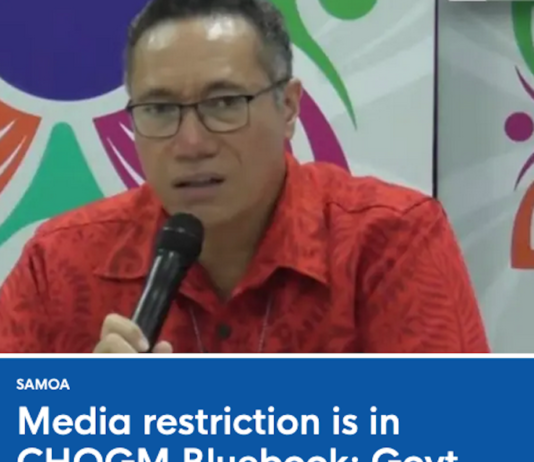 Samoa's Chief Executive Officer for the Ministry of the Prime Minister and Cabinet Agafili Shem Leo